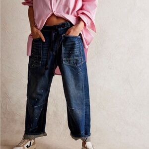 Free People Barrel Jeans